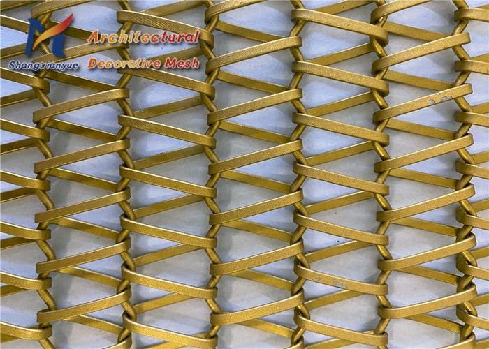 потолки конвейерной ленты ячеистой сети нержавеющей стали 4mm 1mm