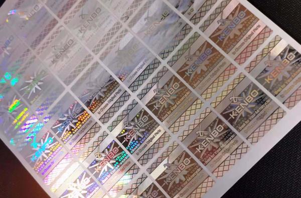Holograma personalizado Adesivo de papel garrafa de cerveja Etiqueta de sumo de alimentos Etiqueta de cosméticos
