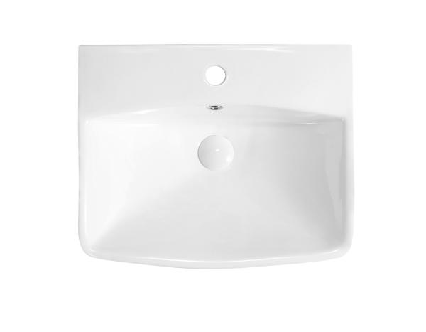 Luxury Fashion Design SWM9507-1 Bathroom Half Pedestal Sinks Soild Surface Wall Hung Sinks