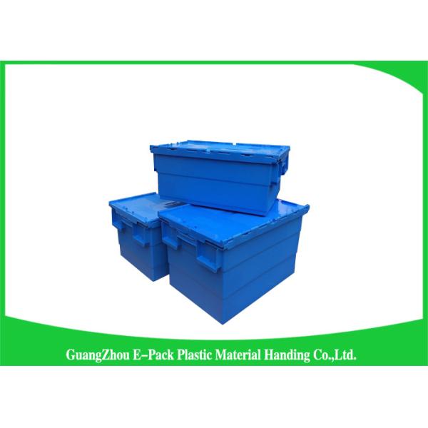 Warehouse Plastic Storage Bins With Lids , 600 * 400 * 315mm Customized Storage Plastic Boxes