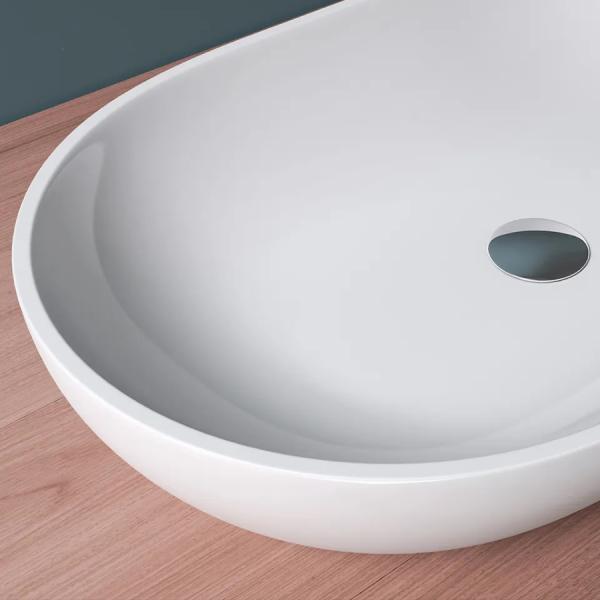 Unique Design Bathroom Countertop Basin Matt White W550*H130*D400mm