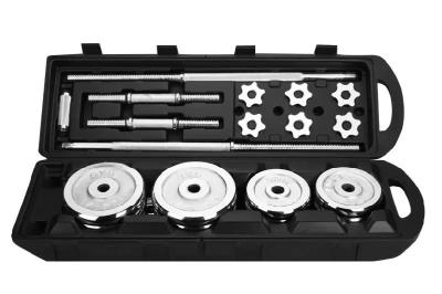 Adjustable 50kg Barbell Dumbbell Set Free Weights For Bodybuilding