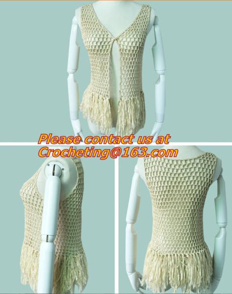 New Sweet Thin Sweater Tops, Girls Bat Sleeveless, Crochet Cardigans, Plain Pattern Loose