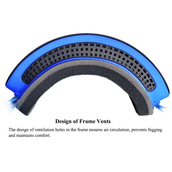 Customized Logo Anti-fog Double Lens Magnet Snow Ski Goggles for Outdoor Activities