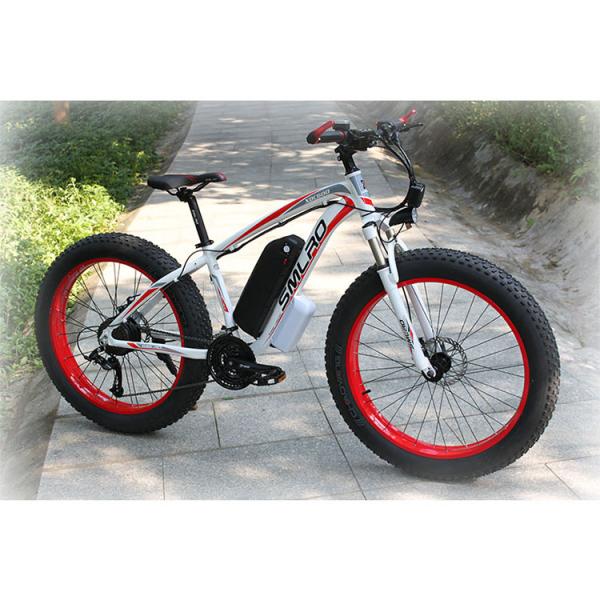 26 Inch Fat Tire Electric Bike , Electric Assist Bicycle Less Laborious
