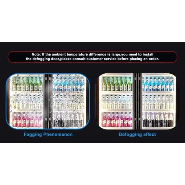 Холодильник холодного напитка энергии холодильника Адвокатуры 3 дверей стеклянный роскошный изготовленный на заказ