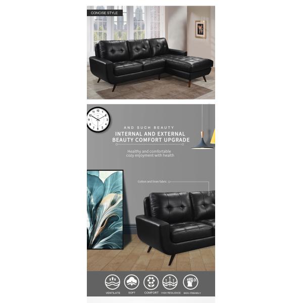 Recreation Entertainment hotel wohnzimmer luxury elegant waterproof faux leather corner sofa sets for living room