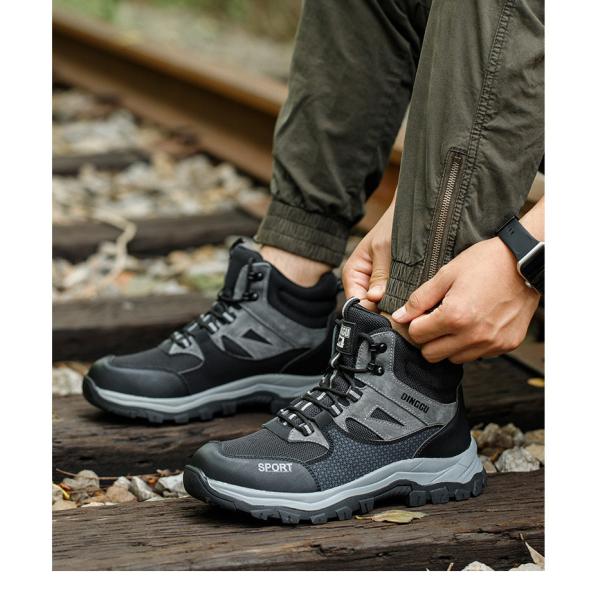 Botas de trabajo de seguridad Botas de seguridad de microfibra Botas de seguridad de Kevlar Botas de seguridad de suela de caucho Botas de trabajo