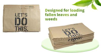 Custom Size Lawn And Garden Paper Bags White / Brown Outdoor Use