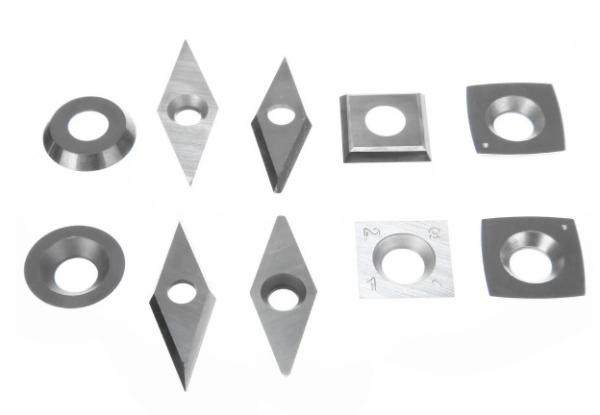 Máquinas de corte de madeira de carburo de tungstênio 100% redondo / quadrado / forma de diamante