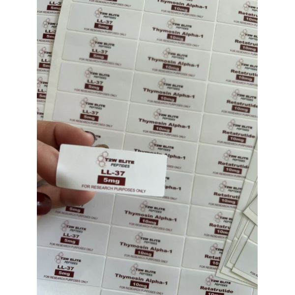 Oxytocin 5mg pvc labels for small peptide vials 