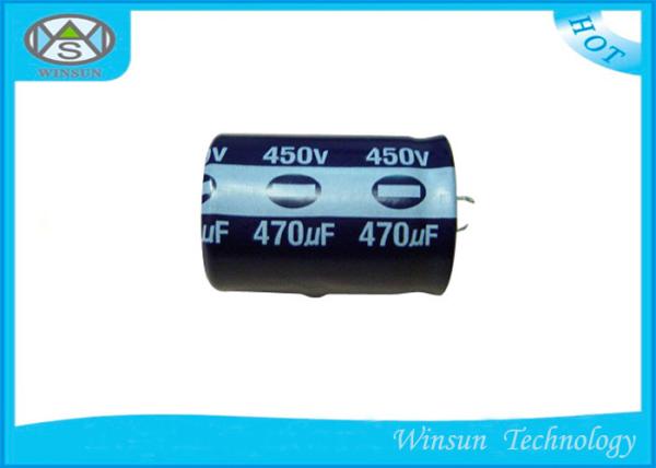 Long Life Radial Aluminum Electrolytic Capacitors 450V / 470uF Capacitor CD296 Golden