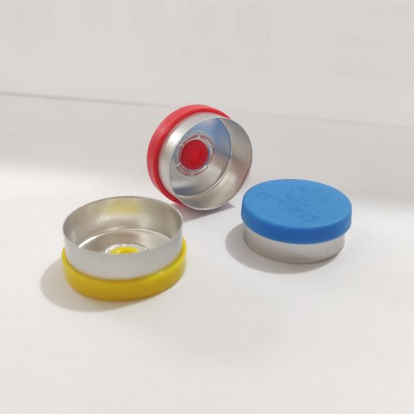 Tampas flip-off de alumínio de 13 mm para frascos de vidro de vacina