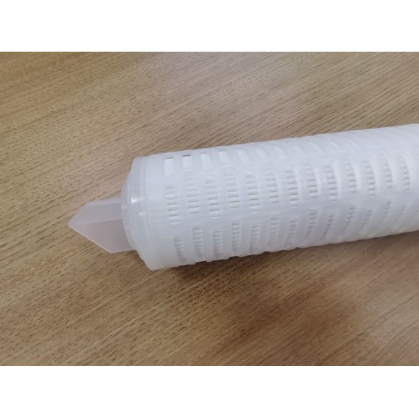 Customized PTFE Pleated Filter Cartridge with PTFE Membrane for High Flow Rate Chemical and High-Purity Liquid Filtration