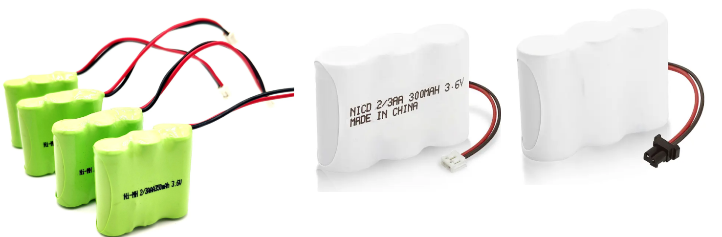 Перезаряжаемые размер блоков батарей 500Cycles 2AAA 3AAA Ni Mh 3.6V 300mAh