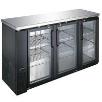 refrigerar comercial do fã do congelador de refrigerador 220V da porta 220W de vidro tripla 50Hz
