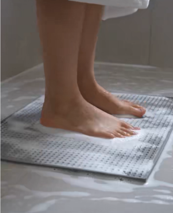 EPP Non Slip Mat with Premium Eco-friendly Virgin EPP Material and High-efficiency Anti-slip & Drainage Structure for Easy Cleaning