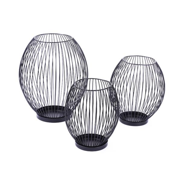 Golden Rustproof H15.5cm Metal Candle Holders