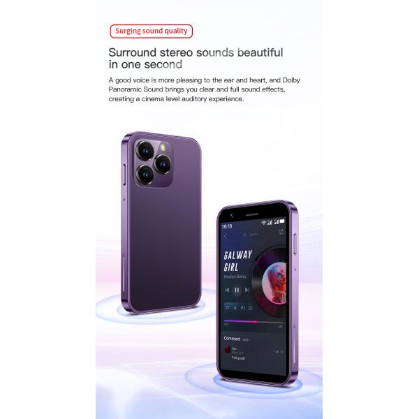 Quad Core 4G Mini Smartphone 3+32GB XS16 Android 10.0 3 Inch Screen Smartphone