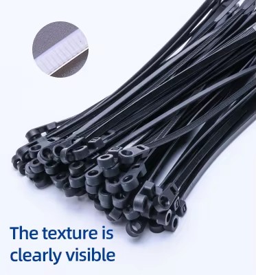 Customized Plastic Wire Ties Plastic Tie Straps Self Locking Oil Resistant