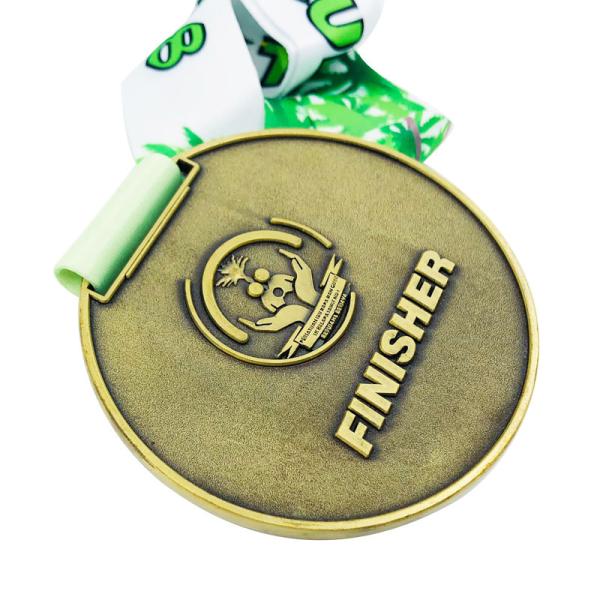 Hollow Custom Logo Medal , Sport Zinc Alloy Marathon Running Medal