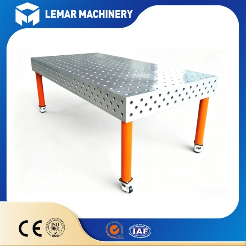 Rolling 3D D28 Welding Table - Mobile Precision Fixturing Platform