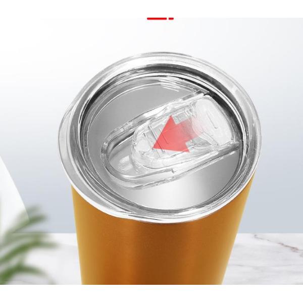 20oz Skinny Straight Blank Sublimation Tumblers With Lid Straw