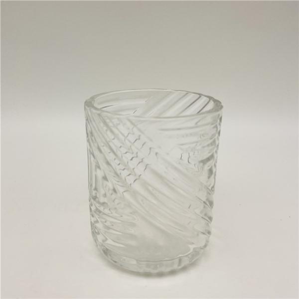 Modern Design Glass Bathroom Set Home Decoration Clear Color With Wood Parts