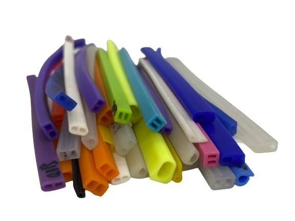 65±5/Customizable D Type Silicone Extrusions Flexible Heat Resistant Rubber Seal Strip