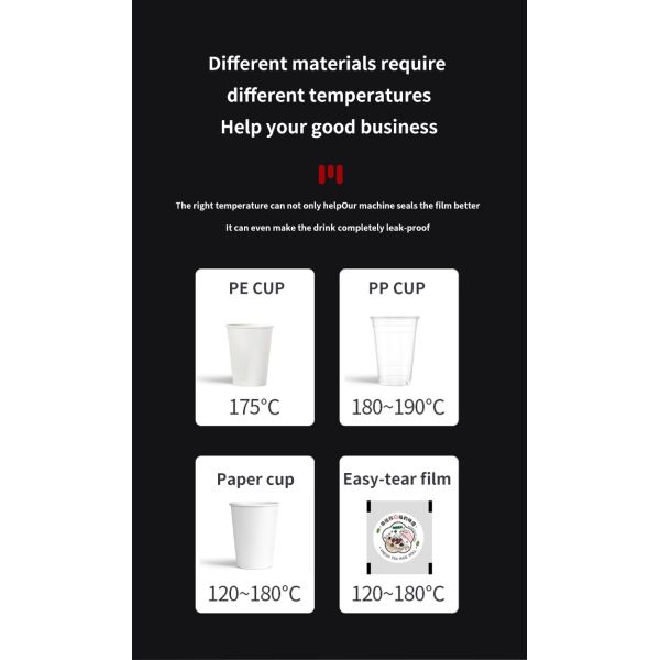 Fully Automatic Electric Plastic Cup Lid Sealer Machine With Paper PP Film