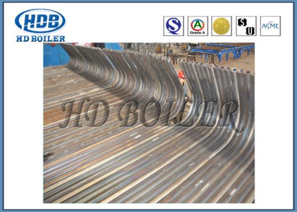 Steam Boiler Water Wall Panels , Membrane Water Wall Tubes In Boiler Well Painted