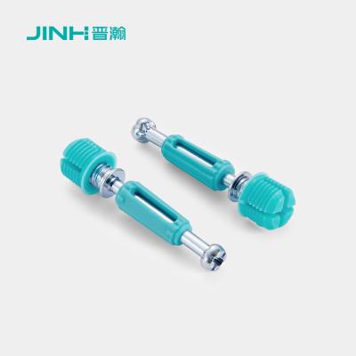 36mm Minifix de aço para espalhamento de parafusos com dowel, conector de móveis para móveis planos