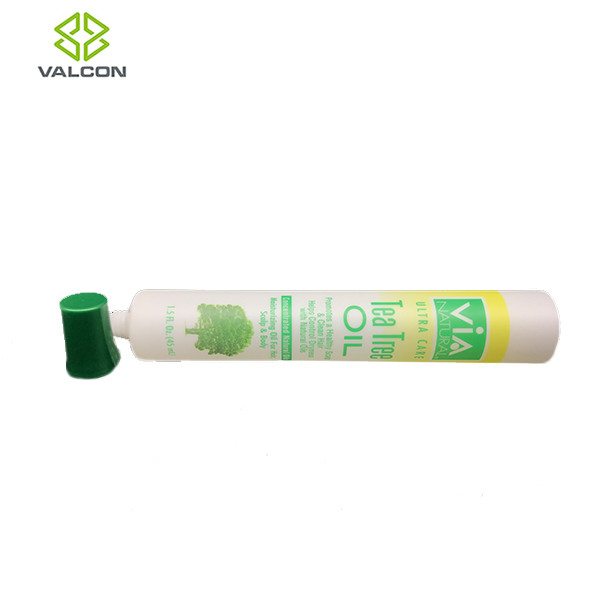 Round PE Shampoo Tube Packaging , Silk Screen Printing Plastic Squeeze Tubes