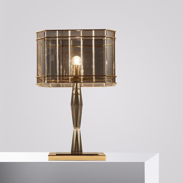 Postmodern Bedroom Light Luxury Table Lamp Nordic Living Room Simple Creative Glass Table Light