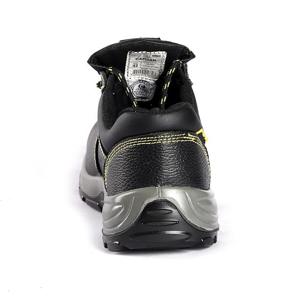 EVA Midsole Material Genuine Leather Upper Steel Toe Safety Shoes for Work