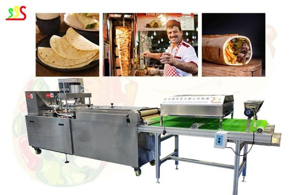 1000pcs/h linha de produção da indústria alimentar 30cm Lavash
