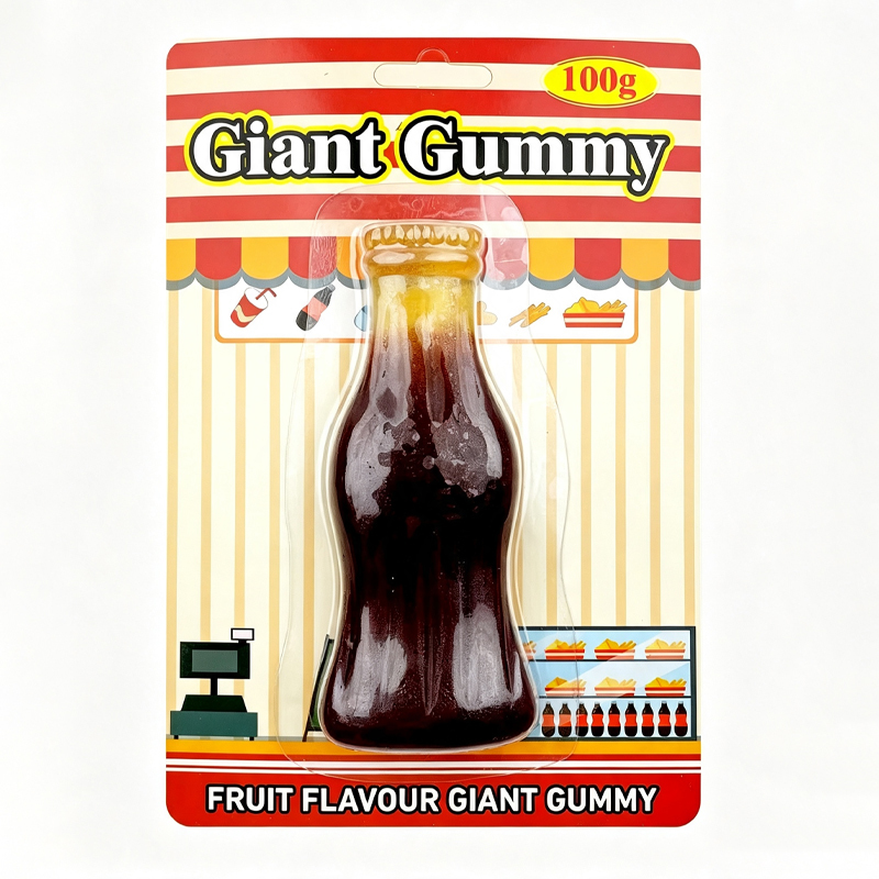 Giant Gummy Candy Assorted Cartoon Shape Fruit Flavor 100g Soft Chewy Candy Sweets