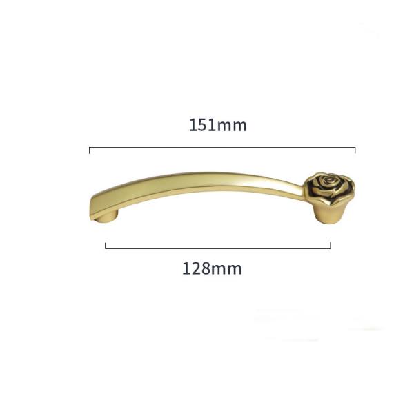 Bedroom Furniture Brass Cabinet Pull Handles Rose Brass Cabinet Drawer Pulls
