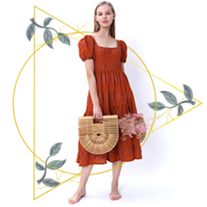 OEM Womens Bamboo Handbag Handmade Quilted Tote Bags