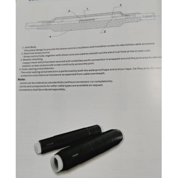 Electrical Insulation Cold Shrink Cable Accessories Cold Shrink Joint up Kit to 42 kV Cold Shrink Joint Kits