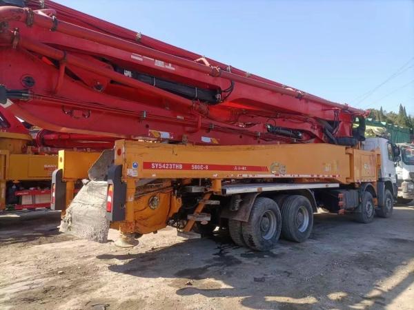 Machinerie de construction d'occasion Camion à pompe à béton de 56 mètres de construction durable