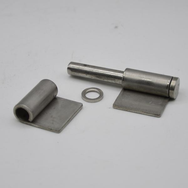 Stainless steel weld on hinge SBH2312 for steel gate, material SS304, size:46X23X1.5mm, 54X27X2.0mm