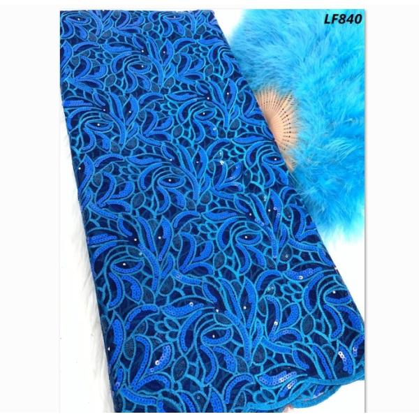 2019 Nigeria Best selling emerald green flowers embroidery sarees african tulle net lace fabric for party dress