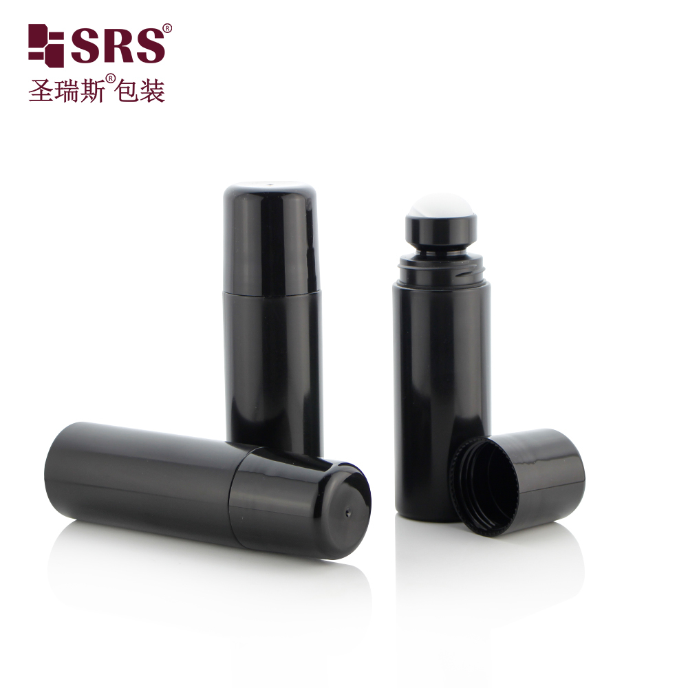 RPPD-90ML Custom Black PP PCR Roll On Deodorant Gel Cooling Relief Bottle