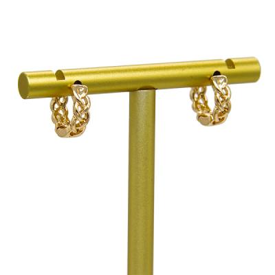 Brincos da cartilagem do ouro da princesa Cut Earrings Diamond 14k do ouro 10mm
