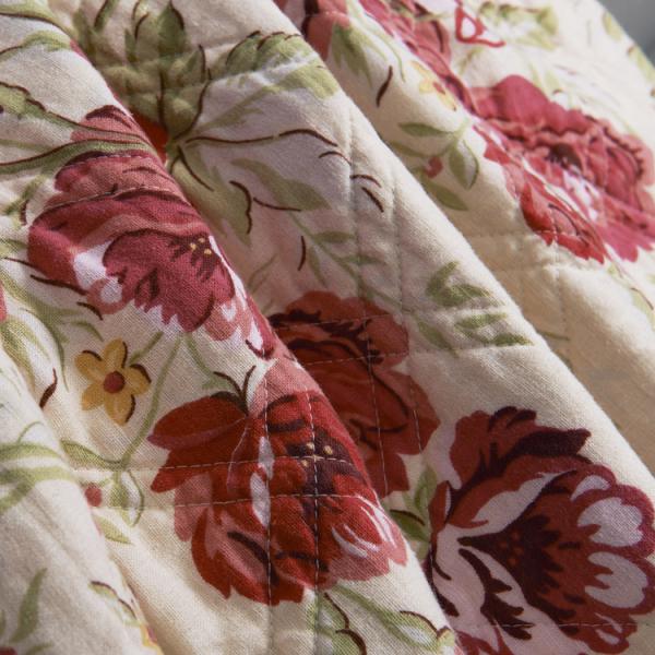 White Quilted Bedspreads And Coverlets 3pcs Printed Machine Quilting