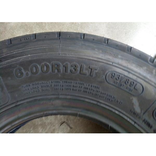6.00R13LT Pickup Truck Tires , Light Duty Truck Tires With 3 Zigzag Grooves
