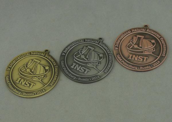 3.0 mm Thickness Custom Medal Awards , Saint-Petersburg Zinc Alloy Antique Medal