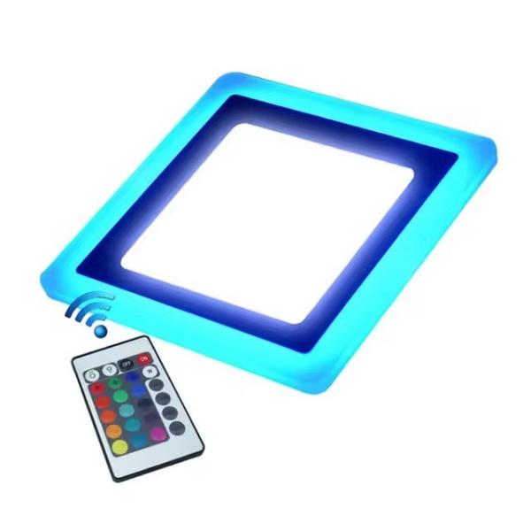 1200lm RGB LED Panel Light Square-Designed Modern Recessed Lamp with Aluminum Body