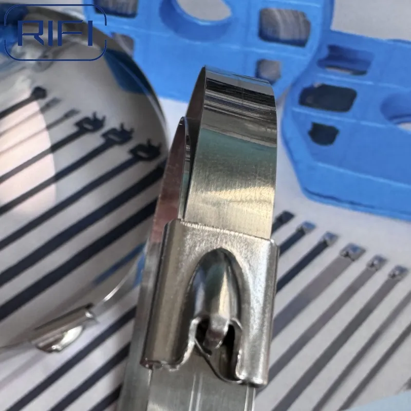 En acier inoxydable 304,316 type boucle de verrouillage de câble, chaque sac 100 PCS